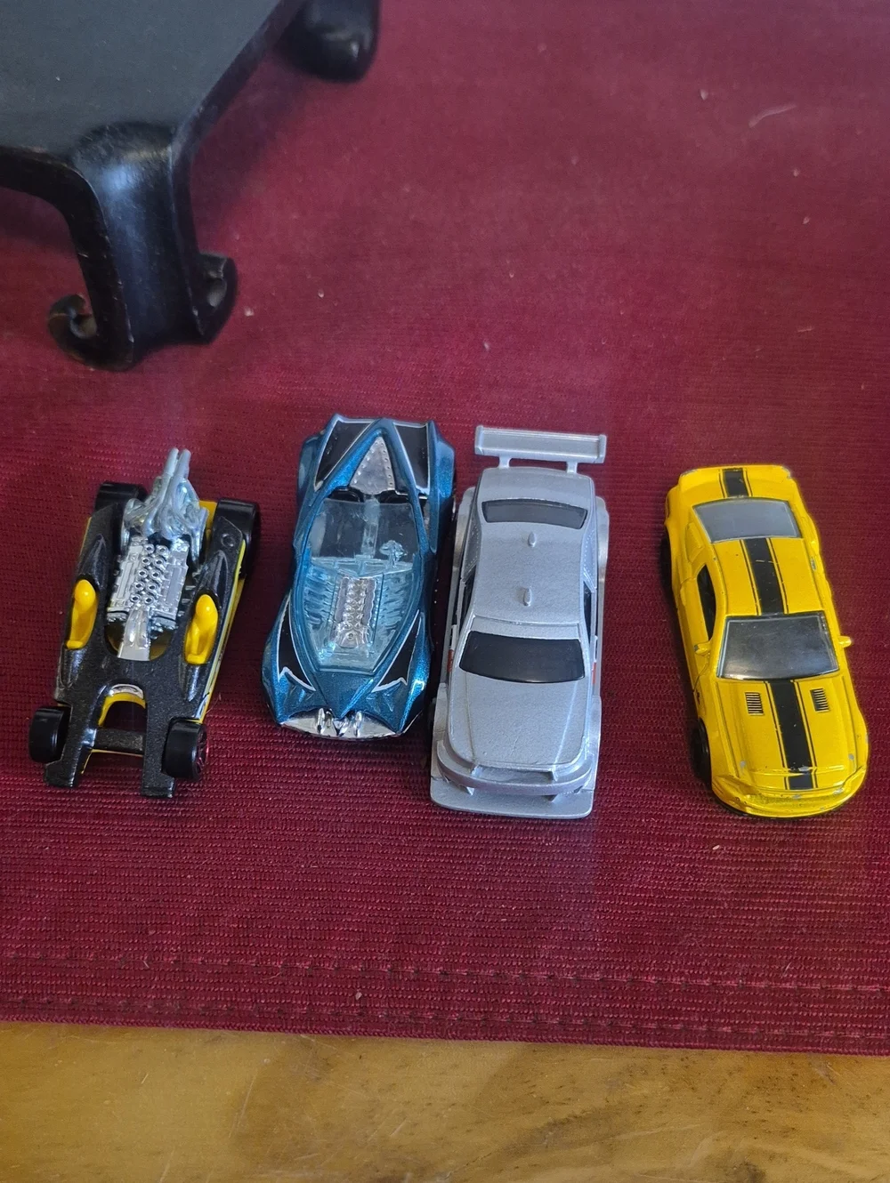 Kids Toy Car Set - Yellow, Silver, Blue, Black - Die-Cast Vehicles